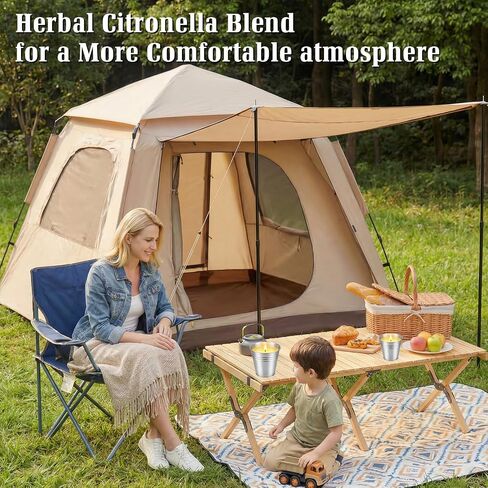 Citronella Candles Outdoor,8 Pack Soy Wax Citronella Candles (Total 40oz),Single Wick Patio Candle,200+ Hour Total Burn Time for Camping,Picnic,Backyard & Balcony in Saudi Arabia