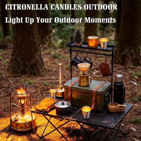 Citronella Candles Outdoor,8 Pack Soy Wax Citronella Candles (Total 40oz),Single Wick Patio Candle,200+ Hour Total Burn Time for Camping,Picnic,Backyard & Balcony in Saudi Arabia