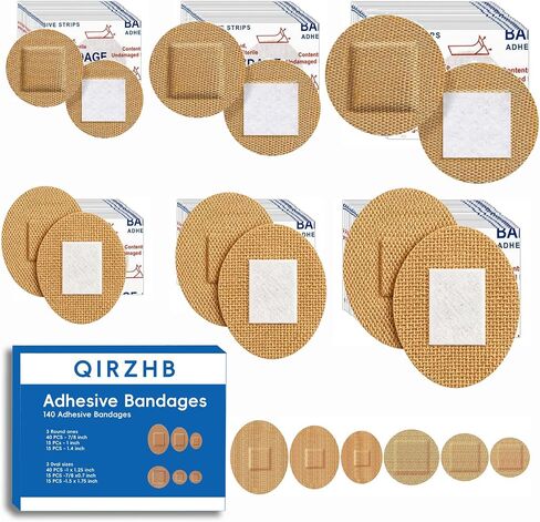 140pcs Small Round Bandage for Face Small Wound Protection Fabric Adhesive in Kuwait