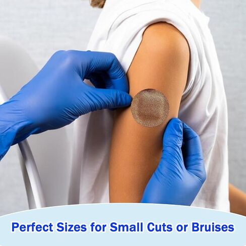 140pcs Small Round Bandage for Face Small Wound Protection Fabric Adhesive in Kuwait