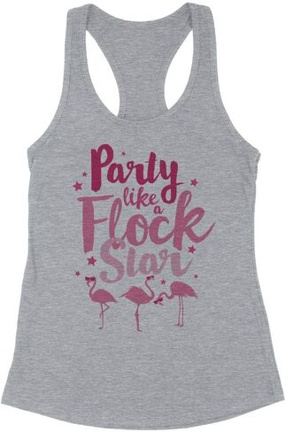 قميص بدون أكمام نسائي من Party Like a Flock Star Funny Flamingo in Kuwait
