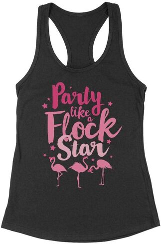 قميص بدون أكمام نسائي من Party Like a Flock Star Funny Flamingo in Kuwait