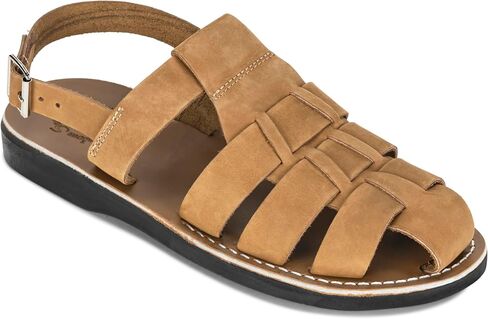 Michael - Closed Toe Leather Fisherman Sandal - Mens Sandals in Kuwait