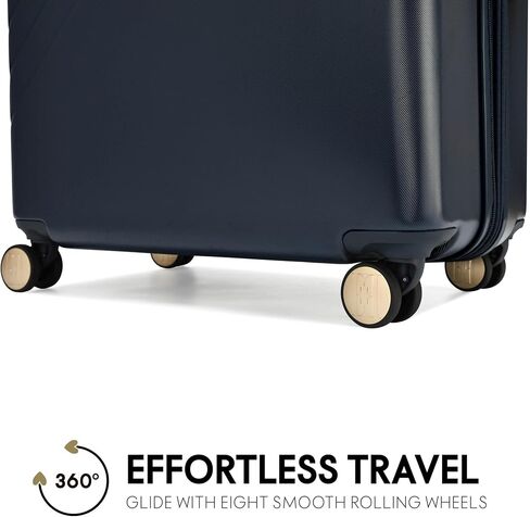 ELLE Louvre 2 Piece Expandable Polycarbonate Spinner Luggage Set | Navy in Saudi Arabia