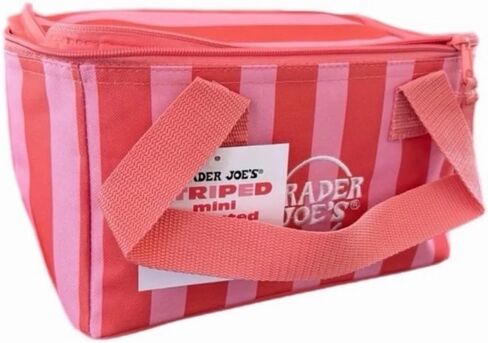 مجموعة TradeJoe's Mini المعزولة لصيف 2026 (حقيبة تبريد صغيرة)، (خطوط باللونين الأحمر والوردي) in Kuwait