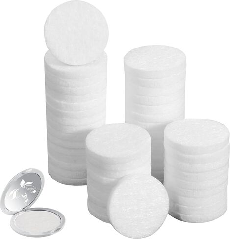Diffuser Refill Pads, 100 Pcs 0.9 Inch Microfibre Essential Oil Diffuser Pad Unscented Essential Oil Perfumes Refill Pads Aroma Pads for Air Purifier Car Vent Clip Humidifier and Locket Necklace in Kuwait