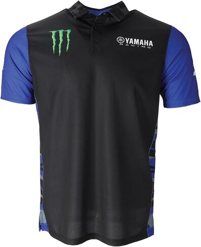 Yamaha Racing x Monster Energy® Polo- Men's (Black/Blue/White) in Kuwait