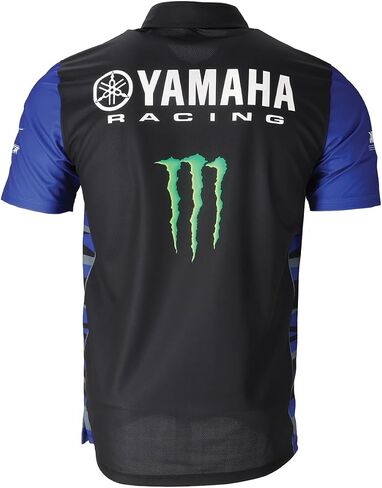 Yamaha Racing x Monster Energy® Polo- Men's (Black/Blue/White) in Kuwait