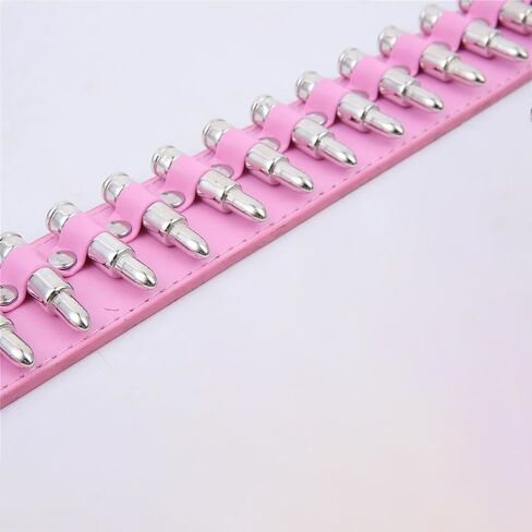 Punk Metal Belt Bullet Rivet Gothic Studded Belt Stud Waist Belt Scene Emo Pink Hip Hop Grommet Leather Belts in Saudi Arabia