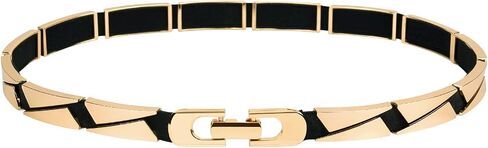 YooAi Womens Dress Belt Skinny Elastic Waist Belt with Gold Buckle for Dresses Jeans Pants Outfit River 88 XL in Saudi Arabia