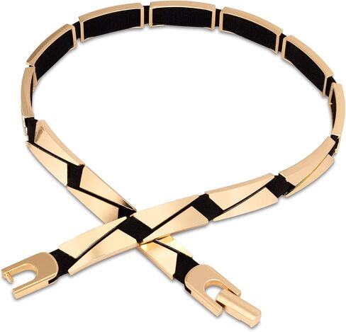 YooAi Womens Dress Belt Skinny Elastic Waist Belt with Gold Buckle for Dresses Jeans Pants Outfit River 88 XL in Saudi Arabia