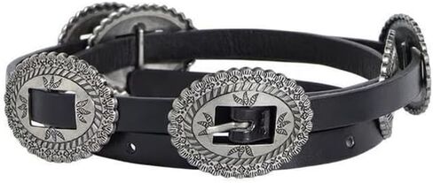 Womens Western Concho Belt Cowgirl Country Belts Faux Leather Thin Belts For Dresses Jeans Nashville Concert Outfits in Saudi Arabia