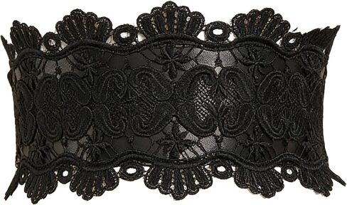 UTOWO Fashion Belt for Women Renaissance Lace Waistband Punk Underbust Wrap Wide Waist Goth Cinch Corset for Halloween Small in Kuwait