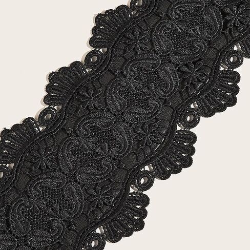 UTOWO Fashion Belt for Women Renaissance Lace Waistband Punk Underbust Wrap Wide Waist Goth Cinch Corset for Halloween Small in Kuwait