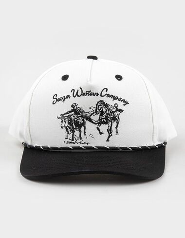 Los Rios Canvas Snapback Cream/Black in Saudi Arabia