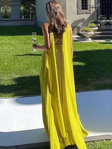 Pleated Chiffon Bridesmaid Dress with Scarf Strapless Long Prom Party Gown for Women 2026 A Line Dresses in Saudi Arabia