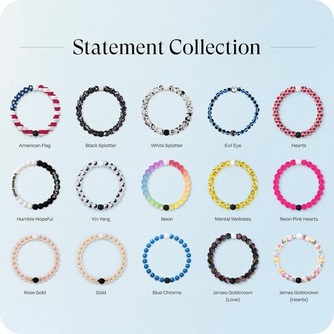 Lokai Metal & Silicone Beaded Bracelets for Women & Men, Metal Sphere (Gold, Large) - Stylish Jewelry Fashion Bead Bracelet with Black & White Beads - Ring Bangle Slide-On Style Over Wrist in Saudi Arabia