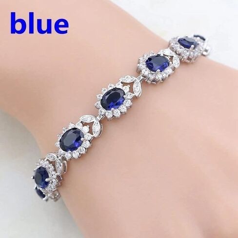 Fashionable and Exquisite Crystal Gemstone Bracelet for Women Elegant and Charming Bracelet for Women Dinner Party Jewelry Gift in Kuwait