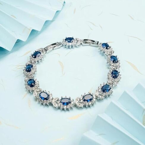 Fashionable and Exquisite Crystal Gemstone Bracelet for Women Elegant and Charming Bracelet for Women Dinner Party Jewelry Gift in Kuwait