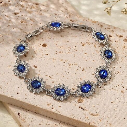 Fashionable and Exquisite Crystal Gemstone Bracelet for Women Elegant and Charming Bracelet for Women Dinner Party Jewelry Gift in Kuwait
