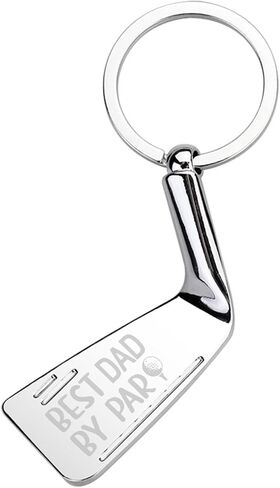 KNIN Best Dad By Par Keychain,Fathers Day Gift for Dad,Birthday Christmas Gift from Daughter Son,Golf Lover Dad Key Ring in Saudi Arabia