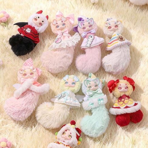 Maomaolong Wish Catcher Series Keychain Blind Box 1Pcs (1 of 9 Possible Styles) CatCat Dragon Cute Lucky Bag Collectible Plush Key Ring Birthday Gifts in Saudi Arabia
