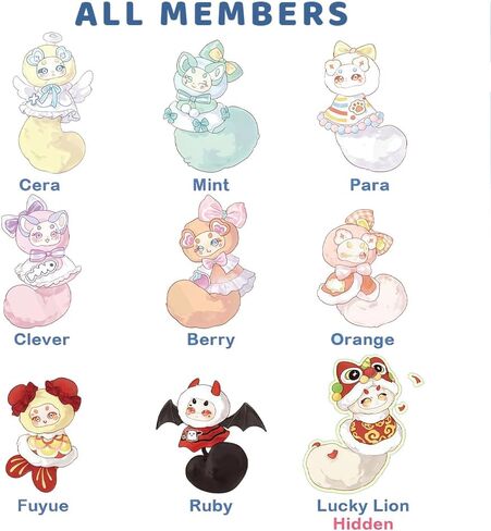Maomaolong Wish Catcher Series Keychain Blind Box 1Pcs (1 of 9 Possible Styles) CatCat Dragon Cute Lucky Bag Collectible Plush Key Ring Birthday Gifts in Saudi Arabia