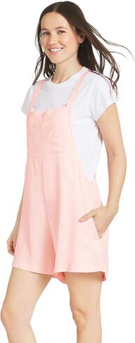 Billabong Women's Relaxed Fit Premium Quality Rayon Adjustable Short Jumpsuit Overall Romper in Kuwait