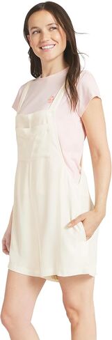 Billabong Women's Relaxed Fit Premium Quality Rayon Adjustable Short Jumpsuit Overall Romper in Kuwait