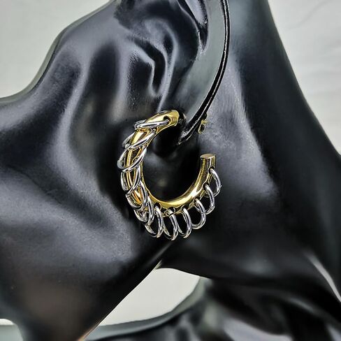 Stylish C shaped Ear Decoration Individualized C Shaped Drop Ear Studs Accessory Delicate Dangle Earrings in Saudi Arabia