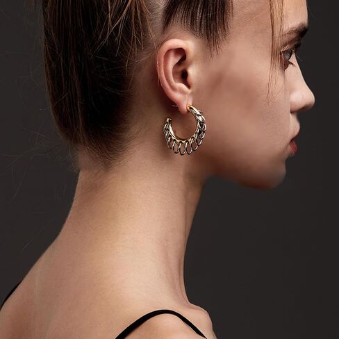 Stylish C shaped Ear Decoration Individualized C Shaped Drop Ear Studs Accessory Delicate Dangle Earrings in Saudi Arabia