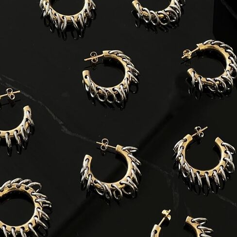 Stylish C shaped Ear Decoration Individualized C Shaped Drop Ear Studs Accessory Delicate Dangle Earrings in Saudi Arabia