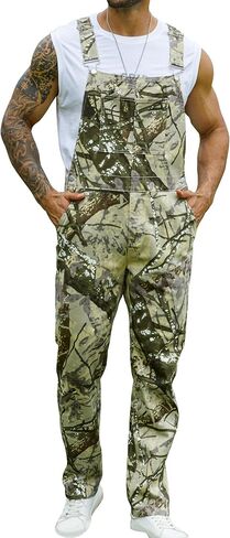 Yuanbang Camo Bibs Overalls for Men Adjustable Straps Work Utility Coveralls Camouflage Jumpsuit in Saudi Arabia