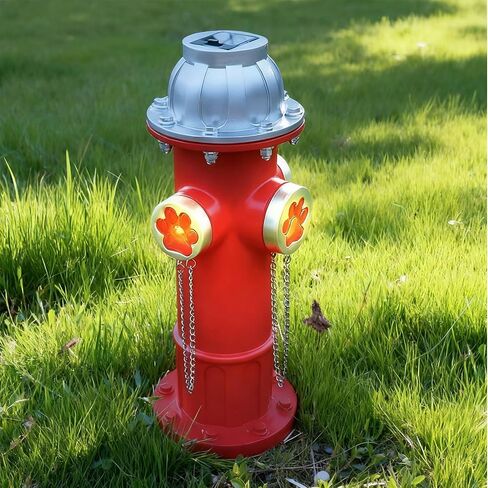 Fake Fire Hydrant for Dogs to Pee on,15 inch Solar Training Hydrant Puppy Large Dog Pee Post Outdoor,Backyard Decor Outdoor Statues Firefighter Gifts for Men in Kuwait