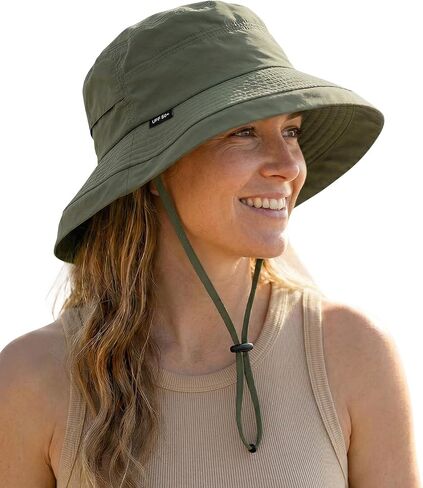 Bucket Sun Hat for Women, UPF 50+ Wide Brim, Packable, Waterproof Rain Hat for Hiking Outdoor Travel in Saudi Arabia