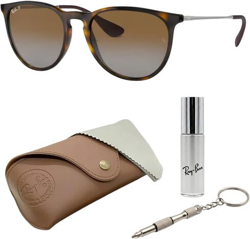 Ray-Ban RB4187F CHRIS LOW BRIDGE FIT Square Shape Sunglasses with Official RayBan Eyewear Kit in Saudi Arabia