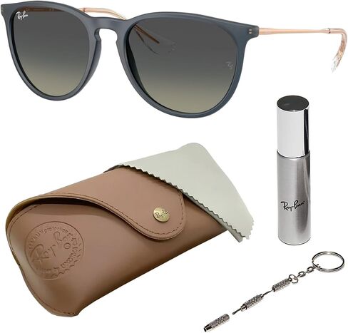 Ray-Ban RB4187F CHRIS LOW BRIDGE FIT Square Shape Sunglasses with Official RayBan Eyewear Kit in Kuwait