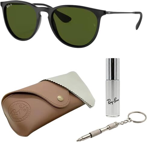 Ray-Ban RB4187F CHRIS LOW BRIDGE FIT Square Shape Sunglasses with Official RayBan Eyewear Kit in Kuwait