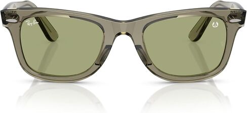 Ray-Ban x Star Wars Master Yoda RB2140 Original Wayfarer Square Sunglasses, Transparent Green/Bottle Green, 52 mm in Saudi Arabia