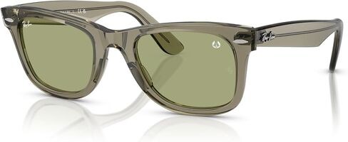 Ray-Ban x Star Wars Master Yoda RB2140 Original Wayfarer Square Sunglasses, Transparent Green/Bottle Green, 52 mm in Saudi Arabia