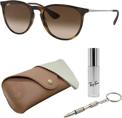 Ray-Ban RB4187F CHRIS LOW BRIDGE FIT Square Shape Sunglasses with Official RayBan Eyewear Kit in Kuwait