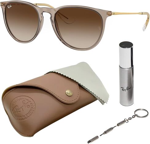 Ray-Ban RB4187F CHRIS LOW BRIDGE FIT Square Shape Sunglasses with Official RayBan Eyewear Kit in Kuwait