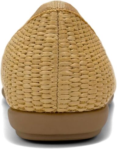 Aerosoles Women's HOMEBET Ballet Flat, Natural/Beige Bisque Raffia, 7W in Kuwait