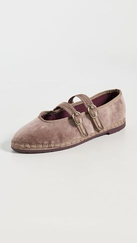 Flabelus Women's Claire Velvet Flats in Saudi Arabia