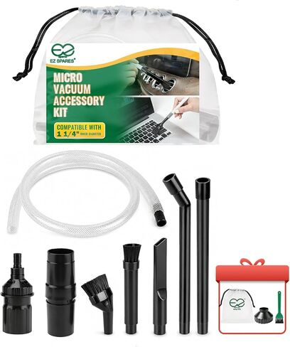 EZ SPARES 7PCS Micro Vacuum Attachment Keyboard Crevice Cleaning Tool Brush Kit(7PCS) in Kuwait