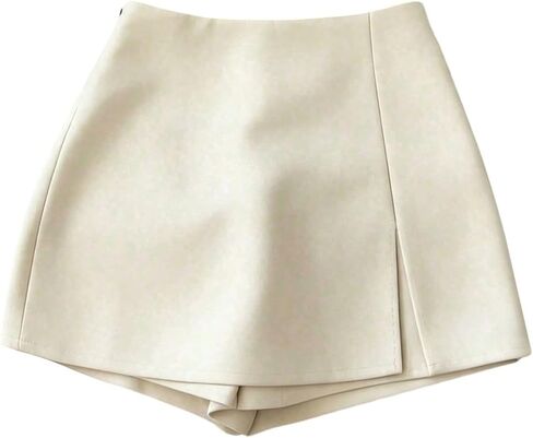 SweatyRocks Women's Casual Y2k High Waisted Split Hem Skorts Mini Skirt with Shorts Underneath in Kuwait