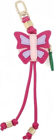 MC Fashion Insect PU Leather Bag Charm, Mini Coin Purse | Zipper pocket for small essentials, sturdy metal clasp, fits handbags backpacks keys, lovely gift for women in Saudi Arabia
