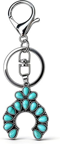 Angyape Boho Cowgirl Western Keychain Bag Charms for Handbags Purse Accessories Car Key Chain Turquoise Jewelry for Women in Kuwait