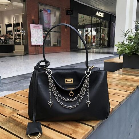 Gothic Spiked Heart Bag Chains for Purses Handbags,Y2K Goth Wallet Pants Chain Keychain, Rave EDM Jewelry Accessory for Bags in Kuwait