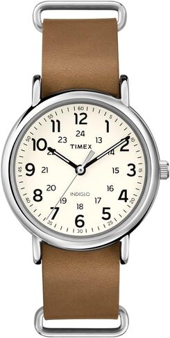 ساعة Timex للجنسين T2P4929J Weekender انالوج كبيرة الحجم انالوج كوارتز بنية in Kuwait
